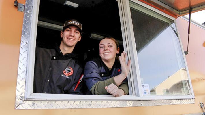 Students in the Culinary Arts program at Washougal High School help to plan and run the food truck. Photo courtesy Washougal School District