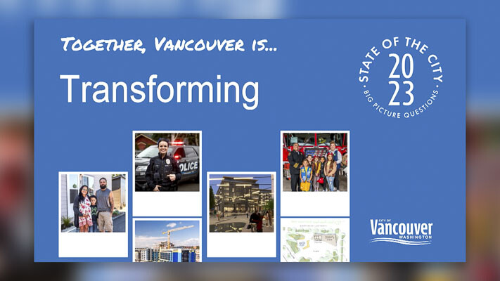 After three years of delivering the State of the City address in a virtual format, Vancouver Mayor Anne McEnerny-Ogle delivered the city’s 2023 State of the City in person Monday evening at the Firstenburg Community Center.