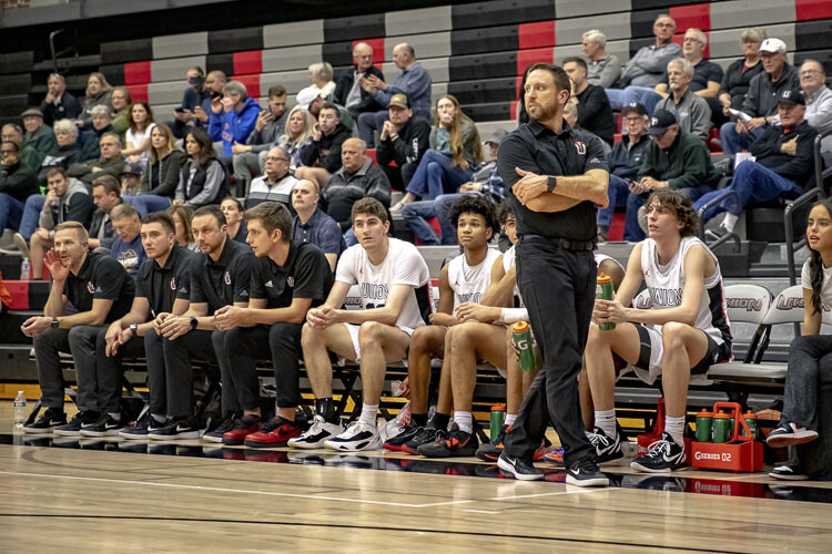 Blake Conley has been the coach for Union boys basketball for 10 seasons. He and the Titans made it to state in each of the past eight tournaments. Photo courtesy Heather Tianen