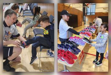 King Elementary School students receive 300 pairs of new shoes from FedEx