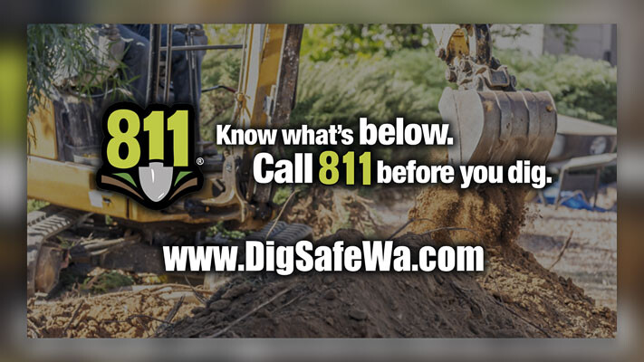 NW Natural reminds homeowners, contractors, and landscapers to call 8-1-1 to locate underground utilities at least two business days ahead of starting any project that involves digging, to prevent damages and injuries.