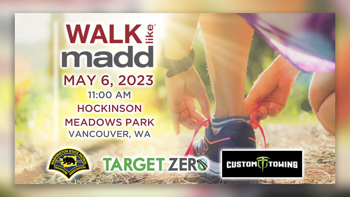 Walk Like MADD event will be May 6 at Hockinson Meadows Park, but those who register by April 20 will receive a discount and a guarantee of a T-shirt for the rally that raises awareness of drunk driving and raises money to fund programs to stop drunk driving.