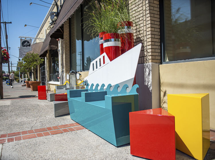 Previous grant award art installation in Downtown Vancouver. Photo courtesy city of Vancouver