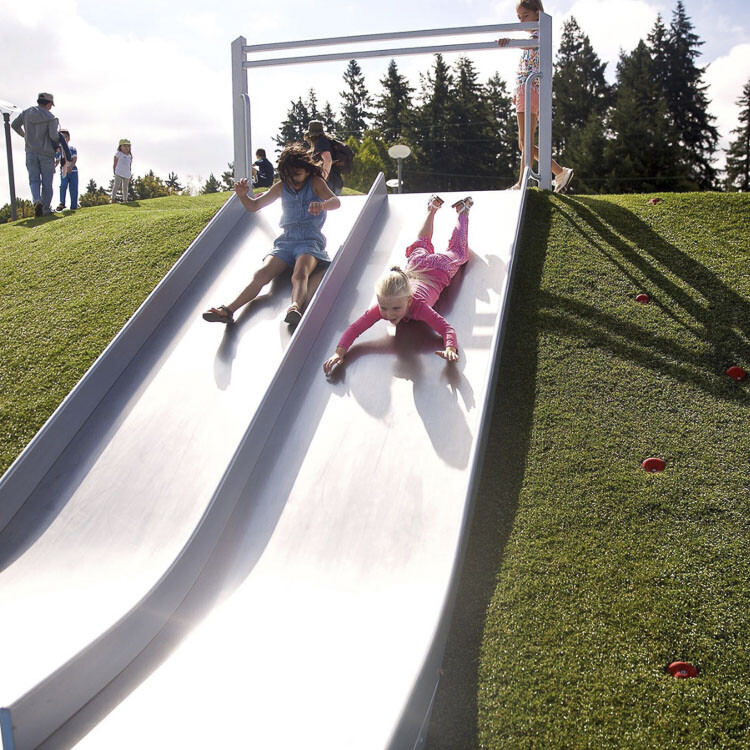 Sample slide design at new playground. Image courtesy city of Vancouver