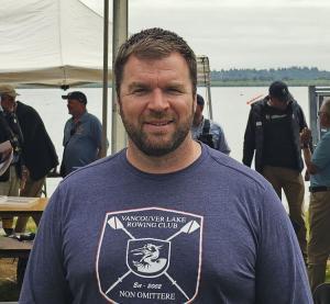 Conor Bullis is the coach of Vancouver Lake Rowing Club. Photo by Paul Valencia