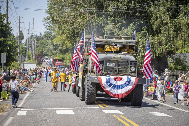 Nate’s Plumbing was well represented at Saturday’s Hockinson Fun Days Parade. Photo by Mike Schultz