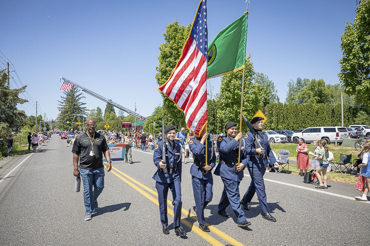 No parade would be complete without a Color Guard. Photo by Mike Schultz