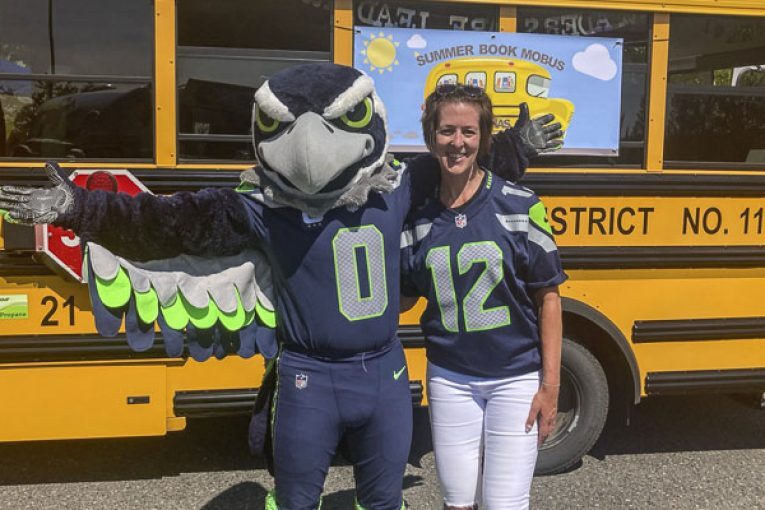 Seahawks, Premera Blue Cross highlight Camas educator for mobile library