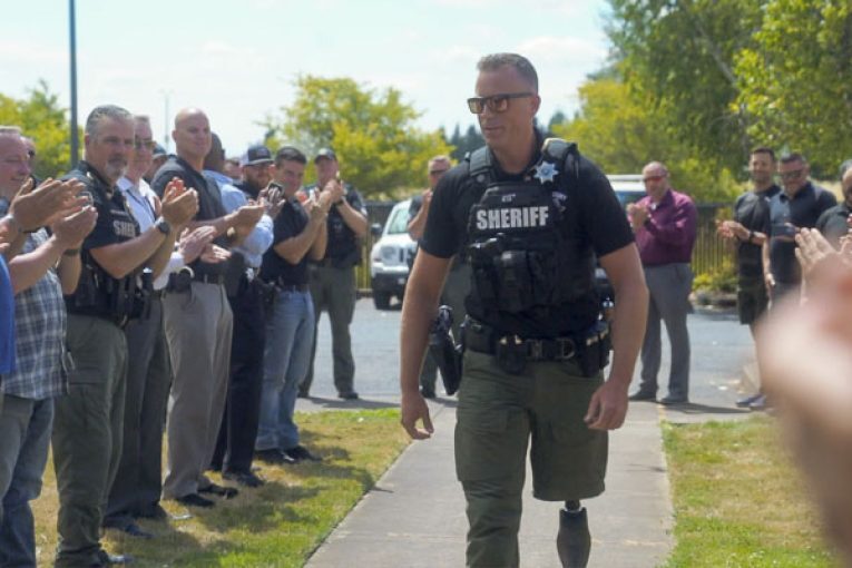 CCSO Deputy Drew Kennison returns to work