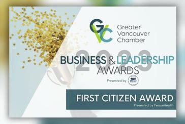 Greater Vancouver Chamber opens nominations for the 2023 First Citizen Award