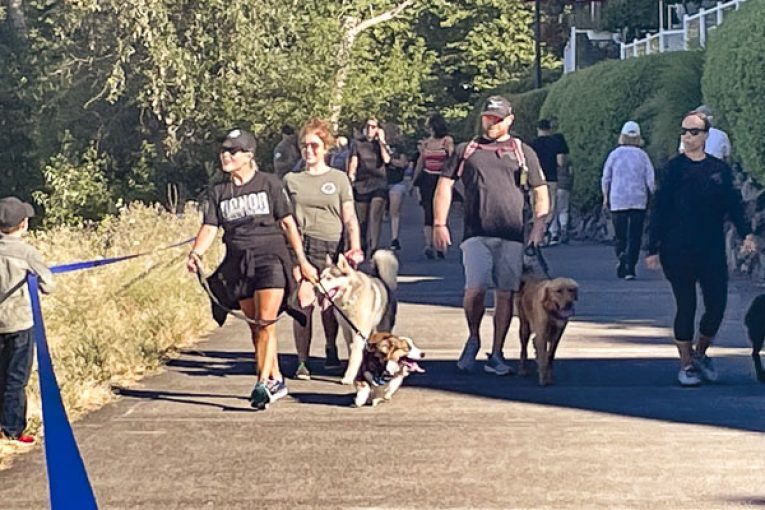 Law enforcement officials, community members join family of fallen Sgt. Jeremy Brown to honor the anniversary of his death