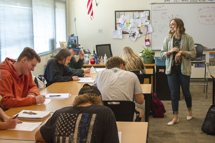 A Woodland graduate herself, Julia Stepper now teaches alongside some of her favorite teachers when she was a student. Photo courtesy Woodland School District