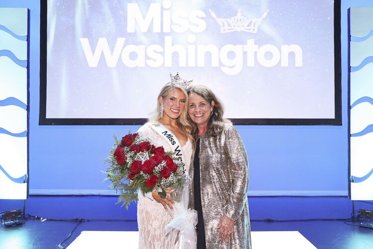 Vanessa Munson was crowned Miss Washington earlier this summer, with the help of Sheri Backous, the executive director of the Miss Clark County Scholarship Organization. Munson will be competing in the next Miss America competition. Photo courtesy Sheri Backous