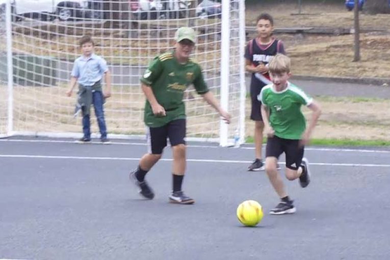 Hough Elementary dedicates first-ever futsal court in Vancouver Public Schools
