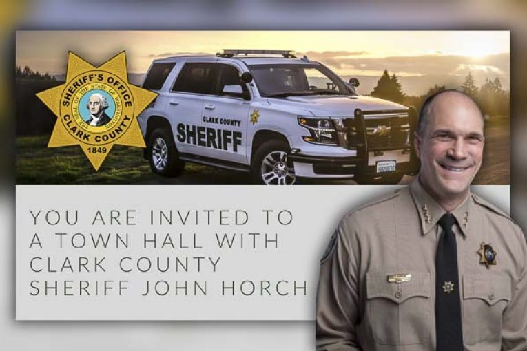 CCSO Sheriff John Horch to host town hall in Camas on Thu., Sept. 14