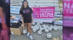 Columbia River High School graduate and soccer star Yaneisy Rodriguez, who is now playing professionally in Mexico, returned to Vancouver to donate equipment to the Hudson’s Bay high school soccer program.
