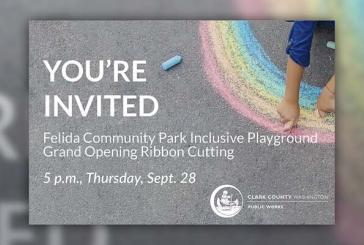 Ribbon Cutting Ceremony to celebrate completion of inclusive play area at Felida Community Park set for Sept. 28