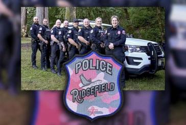 Ridgefield Police Department recognizes Breast Cancer Awareness Month with vibrant pink patches