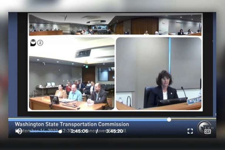 Transportation Commission officials tour I-5 Bridge and gets push back on tolls