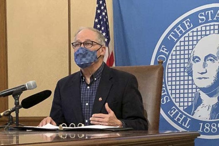 Washington Gov. Jay Inslee tests positive for COVID-19 for the third time