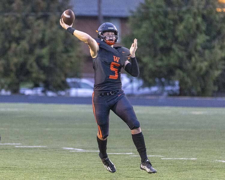 Holden Bea threw for 243 yards and two touchdowns, and rushed for 94 yards and three scores on Thursday. Photo by Mike Schultz