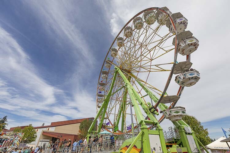 The carnival at the Clark County Fair had another big year in terms of attendance. John Morrison, the fair manager/CEO, said the carnival is one of the key financial indicators of a successful fair. Photo by Mike Schultz