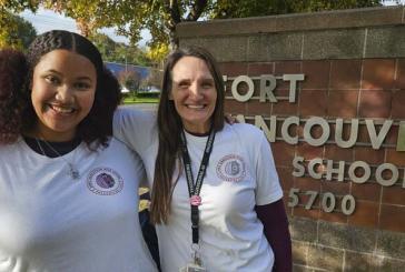 Fort Vancouver HS takes part in Plant the Promise for Red Ribbon Week