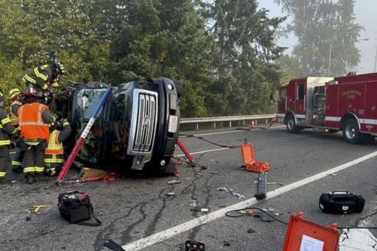 Vancouver Fire responds to multiple vehicle collision