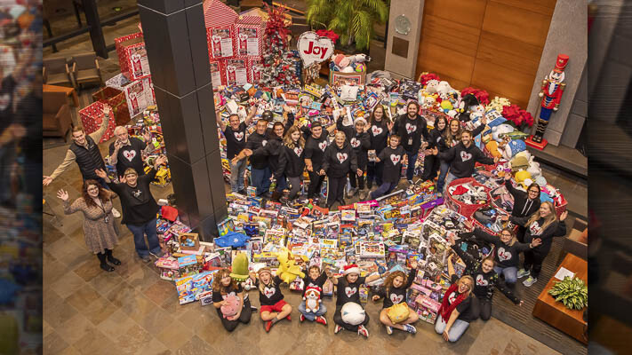 The 2022 Korey’s Joy Drive donations and volunteers are shown here. Photo courtesy city of Vancouver