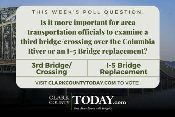 POLL: Is it more important for area transportation officials to examine a third bridge/crossing over the Columbia River or an I-5 Bridge replacement?