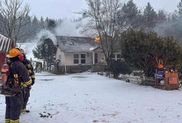 Wind-driven fire damages east county home