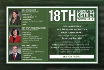 18th District lawmakers to hold town halls Saturday