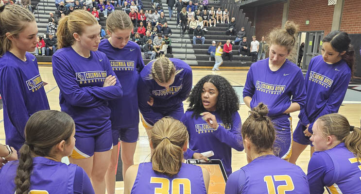 The Columbia River Rapids advanced in the Class 2A girls basketball state tournament after defeating league-rival Ridgefield in a round-of-12 matchup in the Yakima Valley SunDome on Wednesday.