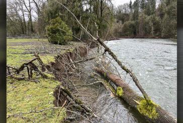 County closing areas of Daybreak Regional Park due to riverbank instability