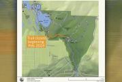 Trail to lower falls in Lacamas Regional Park closed