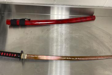 Vancouver Police arrest man armed with a samurai sword