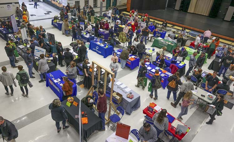 Nearly 700 people attended the 2023 BGPS Industry Fair at Battle Ground High School. Photo courtesy Battle Ground School District