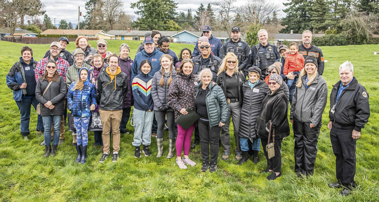 City of Vancouver Volunteer and Urban Forestry programs added seven trees to the Volunteer Grove at Centerpointe Park.