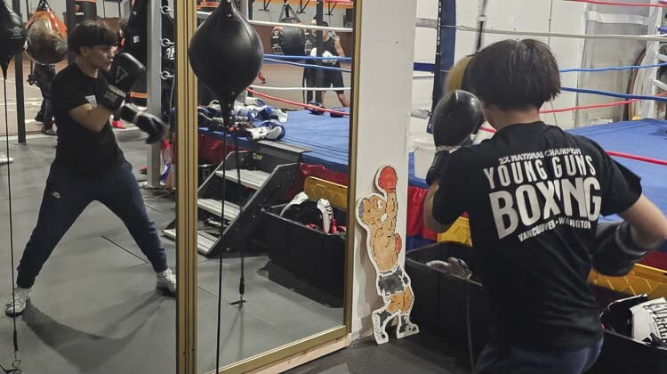 Cain Elizondo Jr. now trains with the Young Guns Boxing in Vancouver. Photo by Paul Valencia