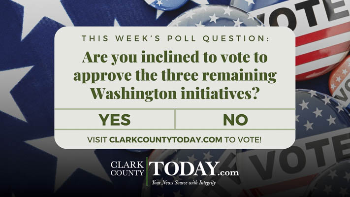 Are you inclined to vote to approve the three remaining Washington initiatives?