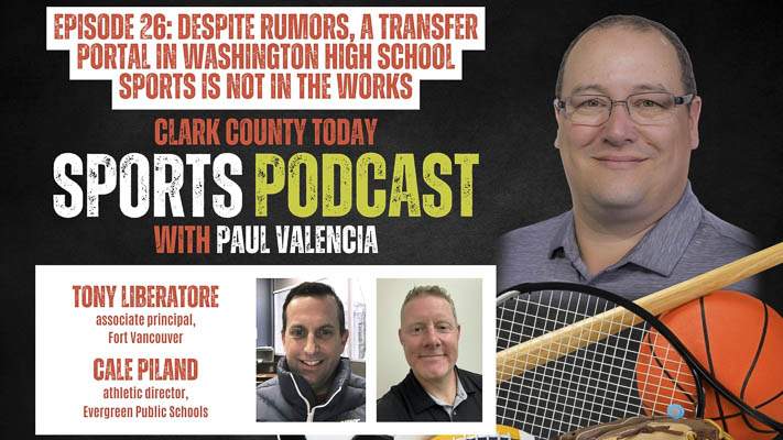 The sports gang is back and we go into a deep discussion on a transfer portal in high school sports and how it is not — repeat not — the plan of the WIAA to have a transfer portal, plus we talk Skyview softball, Union soccer, a coaching change, and an Honor Game.