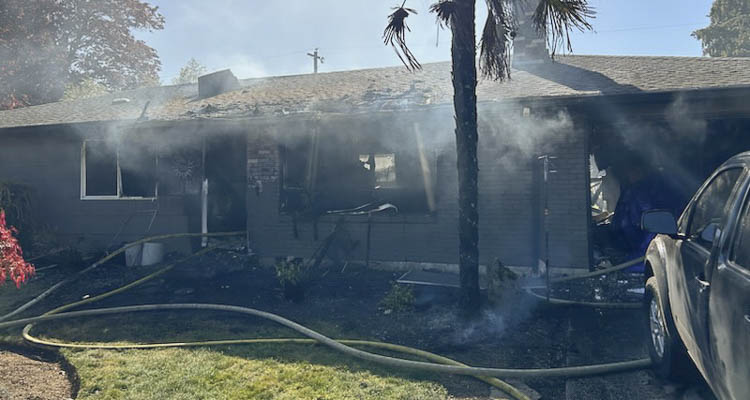 On Tuesday (April 23) at 3:45 p.m., the Vancouver Fire Department was called for a house fire at 100 S. Knoxville Way.