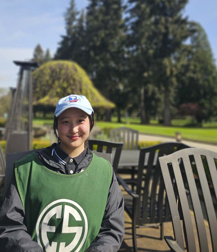 Madison Kao of Union High School is a recipient of the prestigious Evans Scholarship, awarded to caddies with a strong academic record, financial need, and a heart for the community. Kao is a caddy at Royal Oaks Country Club in Vancouver. Photo by Paul Valencia