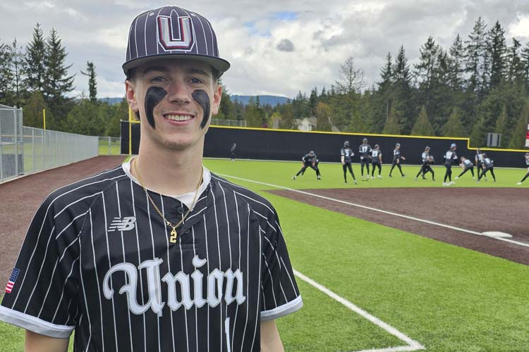 Mitch Ratigan has returned to the field for the Union Titans. Told he was done with high school sports after a severe knee injury, Ratigan opted for a surgery that would allow him to rehabilitate faster than the traditional route in order to play high school basketball again. Photo by Paul Valencia