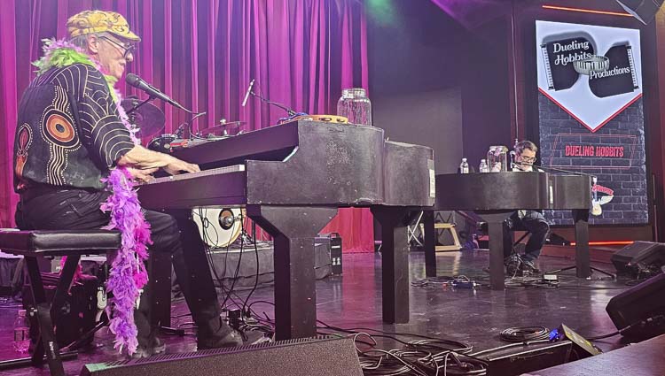 The Dueling Hobbits — a dueling piano show — performed Thursday during the opening week of Rock & Brews at ilani. Photo by Paul Valencia