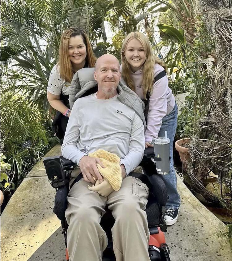 Scott Munro, who has worked for almost 30 years with the Evergreen School District, appreciates the family and friends who have supported him since suffering from a brain injury. Family and friends are hosting an auction/dinner fundraiser for Munro’s medical care on May 4. Photo courtesy Munro family