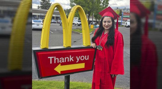 Isael Cuevas Ayala, a 32-year-old mother of two and a manager at the Camas McDonald’s, received assistance from the franchise’s Archways to Opportunity program in order to earn her high school diploma, and she plans on going studying in college, too.