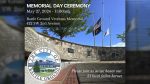 A Memorial Day ceremony to honor the men and women of the U.S. Armed Forces who lost their lives in service to our nation will be held at 11 a.m., on Monday, May 27, at the Battle Ground Veterans Memorial located in Kiwanis Park.