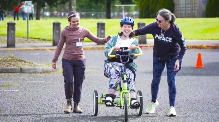 In a first-of-its-kind event, students from seven schools across multiple districts in southwest Washington gathered at Bagley Park in Vancouver to try out bicycles with adaptive features and learn bike safety.