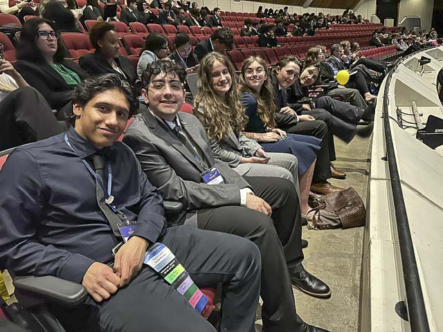 Washougal High School FBLA students at the state conference in Spokane. Photo courtesy Washougal School District